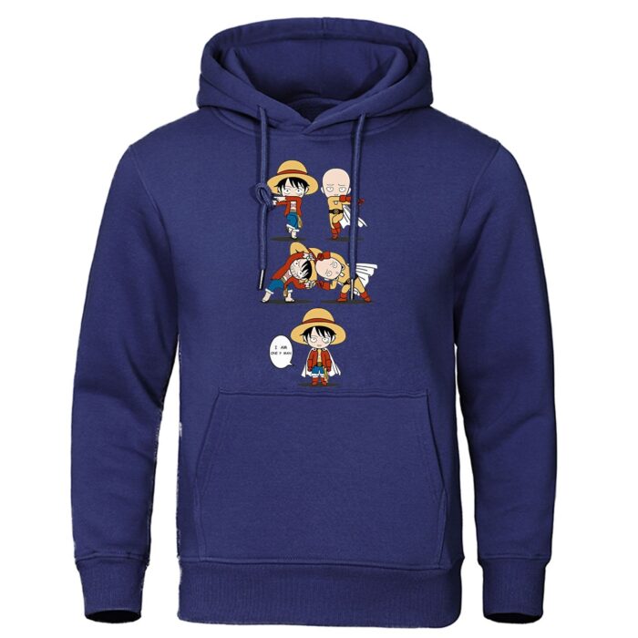 One Punch Man Saitama And Luffy Fusion Sweatshirt