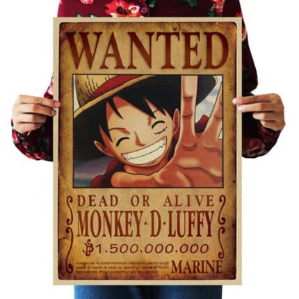 One Piece Poster Wanted Monkey D. Luffy