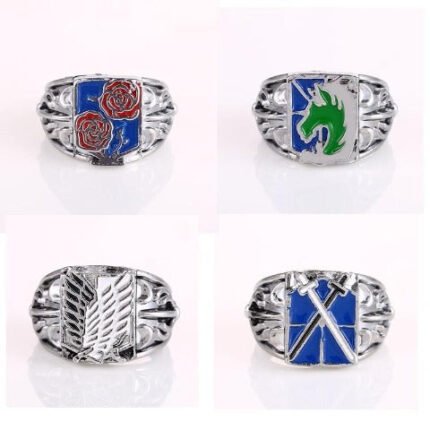 Attack On Titan Ring Set 4 Pieces
