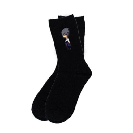 Naruto Sasuke Black Socks