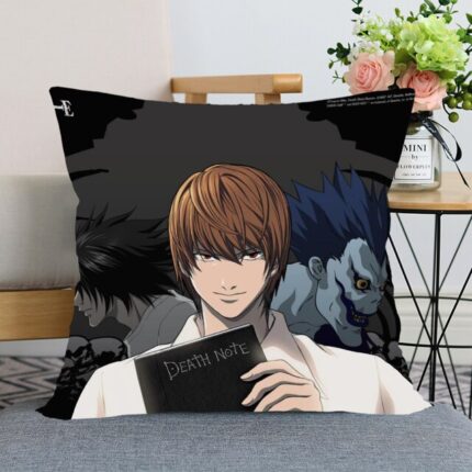 Light L Ryuk Death Note Cushion Cover