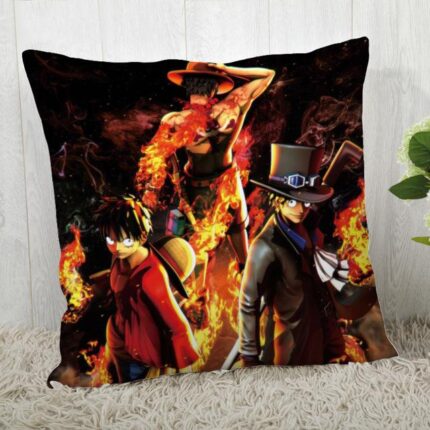 One Piece Luffy Sabo Ace Cushion Cover