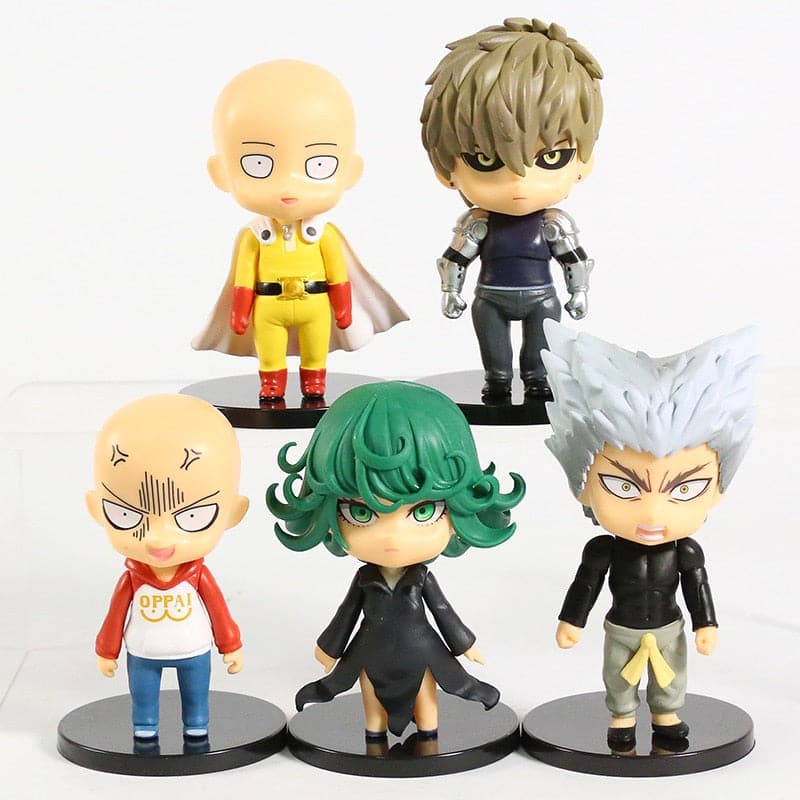 Set Of 5 One Punch Man Figurines.