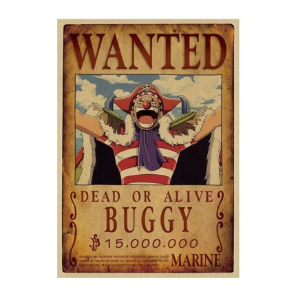 One Piece Wanted Poster Of Baggy.