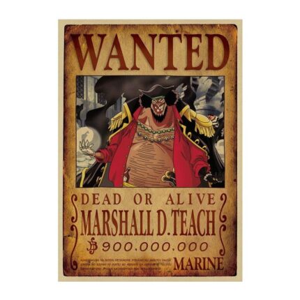 One Piece Wanted Poster Blackbeard