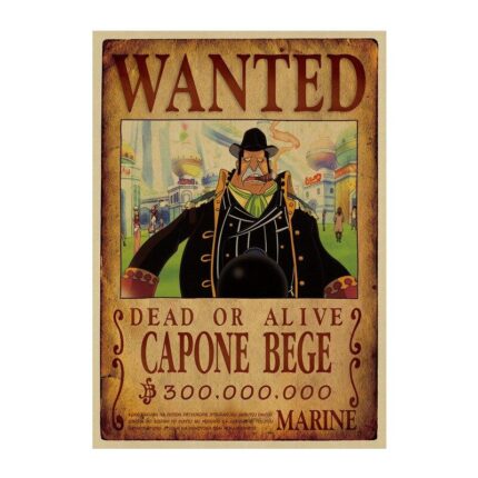 One Piece Wanted Poster Of Bege