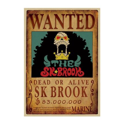 One Piece Wanted Poster For Brook