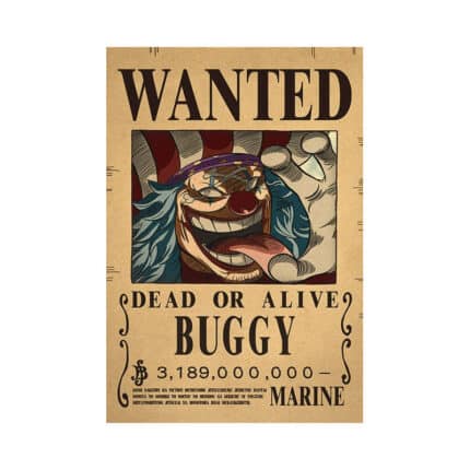 One Piece Wanted Poster Of Buggy