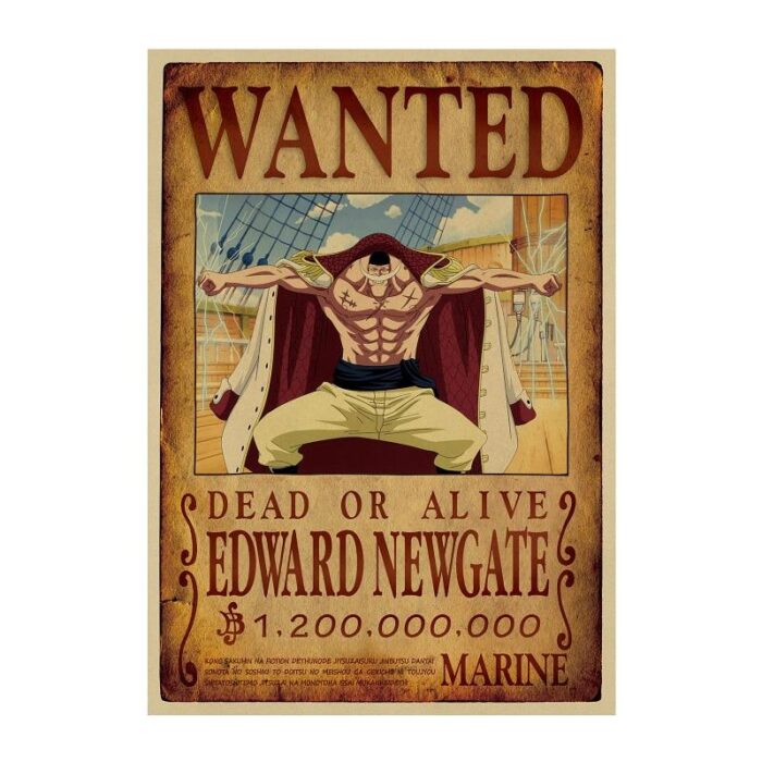One Piece Wanted Poster Of Edward Newgate
