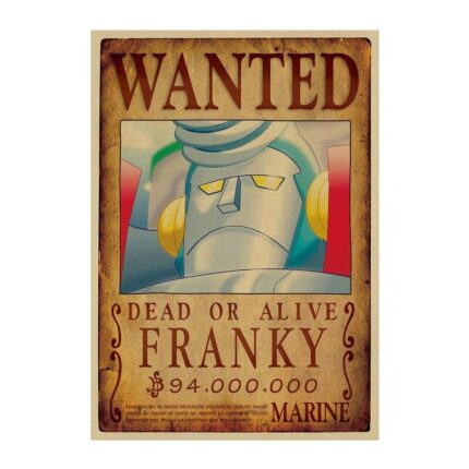 One Piece Wanted Poster Of Franky