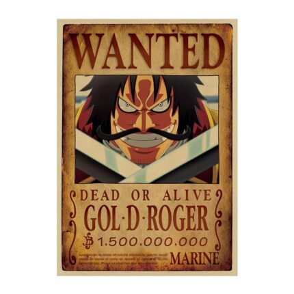 One Piece Poster Wanted Gol D. Roger