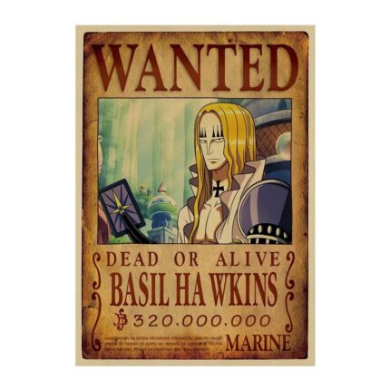 One Piece Wanted Poster For Hawkins