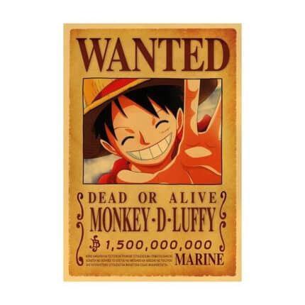 One Piece Poster Wanted Monkey D. Luffy