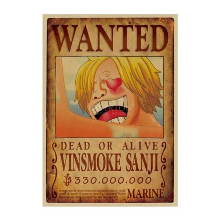 One Piece Wanted Poster Of Sanji