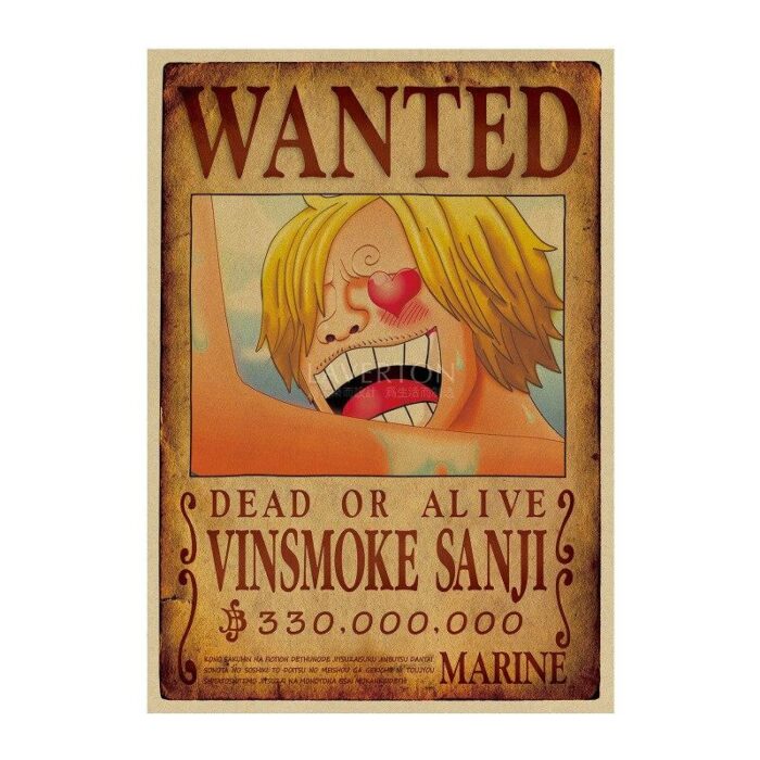 One Piece Wanted Poster Of Sanji