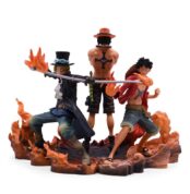 One Piece Luffy & Ace & Sabo Figurine (14-17cm)