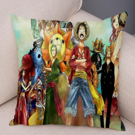 One Piece Straw Hat Crew Cushion Cover