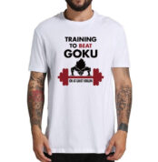 Training To Beat Goku Flocked T-shirt Adult Men Women Short Sleeve Manga Dragon Ball Z
