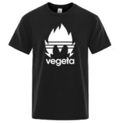 Vegeta T-shirt (7 Colors) Flocked Adult Men Women Short Sleeves Manga Dragon Ball Z.