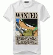 T-shirt One Piece Wanted Roronoa Zoro