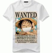 T-shirt One Piece Wanted Monkey D. Luffy