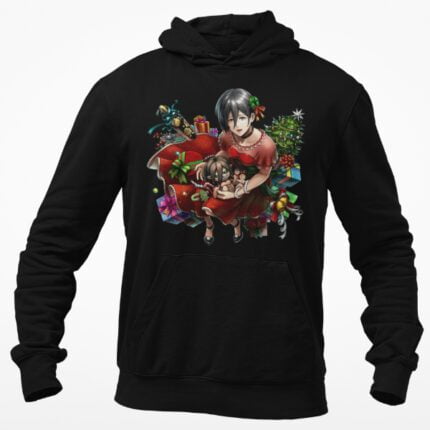 Mikasa Christmas Attack On Titan Adult Men Women Long Sleeve Manga Sweatshirt