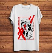 Gohan Vs Cell Dragon Ball Flocked Adult Men Women Short Sleeve T-shirt