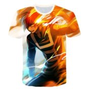 T-shirt My Hero Academia Shoto Fire And Ice