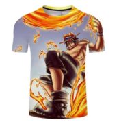 One Piece Ace Haki Des Rois T-shirt