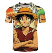 One Piece Mugiwaras Luffy T-shirt