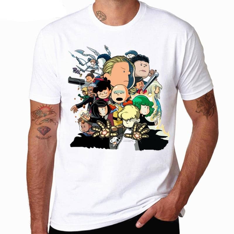 One Punch Man Class S Caricature T-shirt