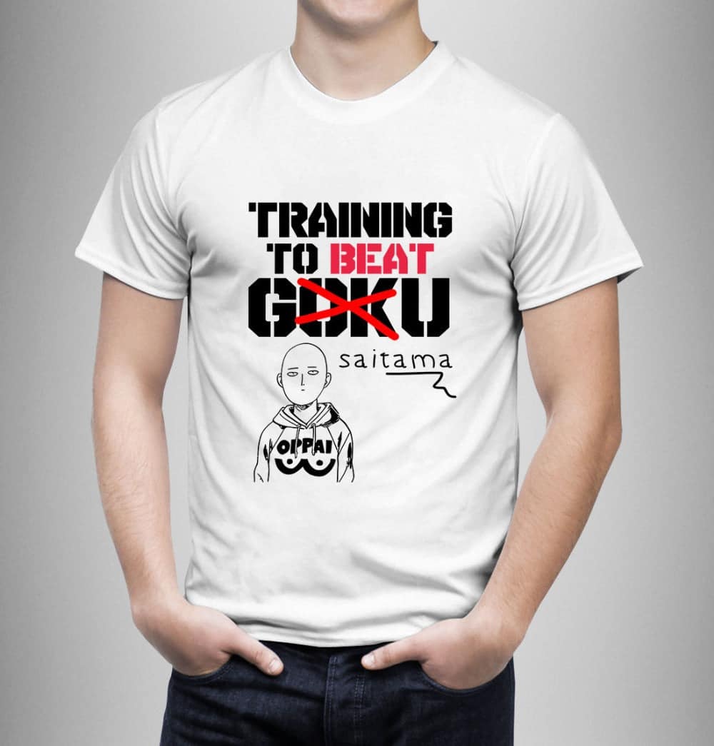 One Punch Man Training T-shirt To Beat Saitama