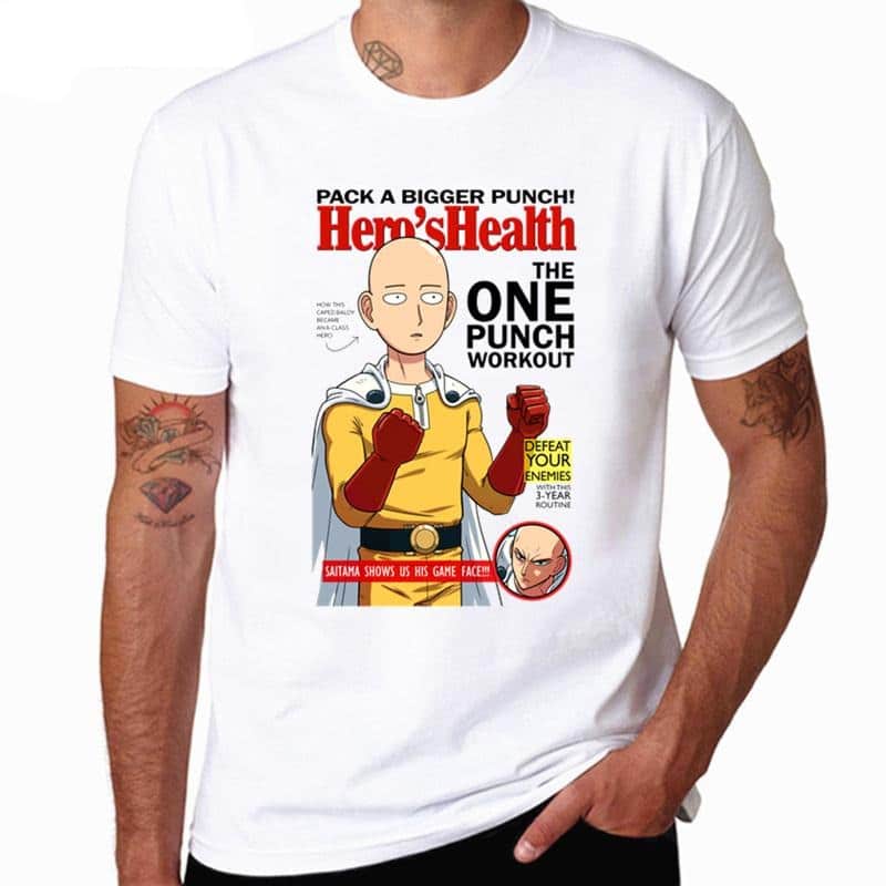 T-shirt One Punch Man Magazine Hero's Health