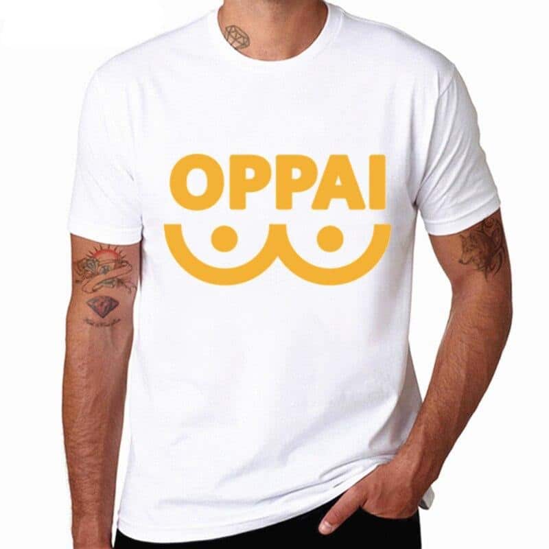 Yellow One Punch Man Oppai T-shirt