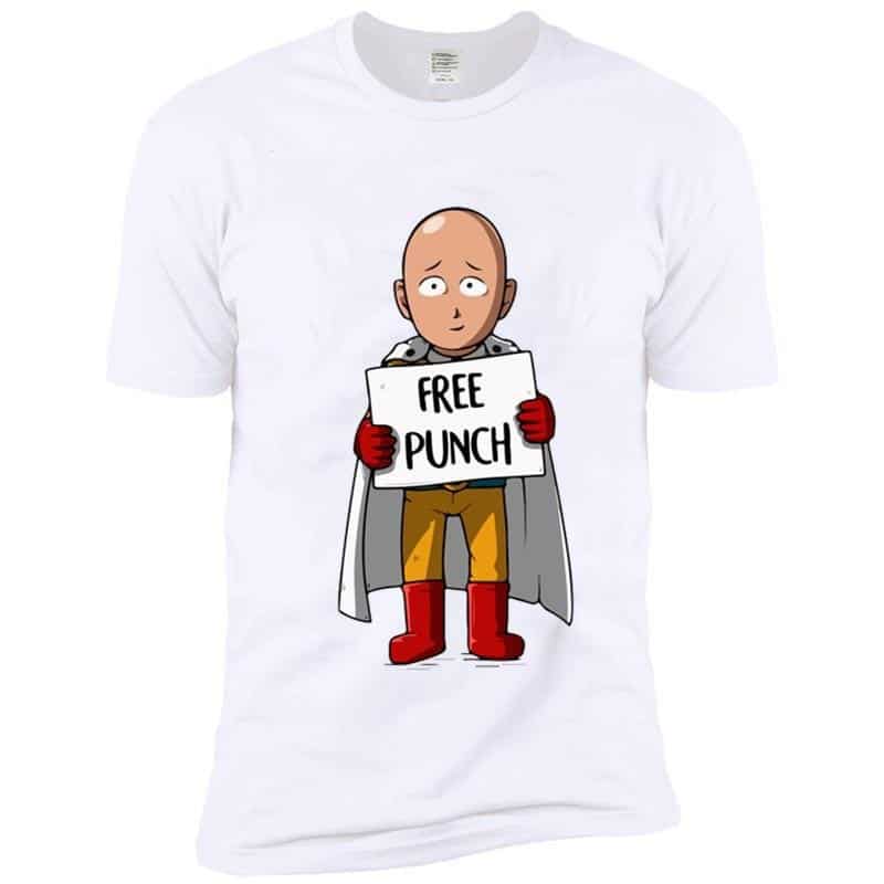 T-shirt One Punch Man Saitama Free Punch