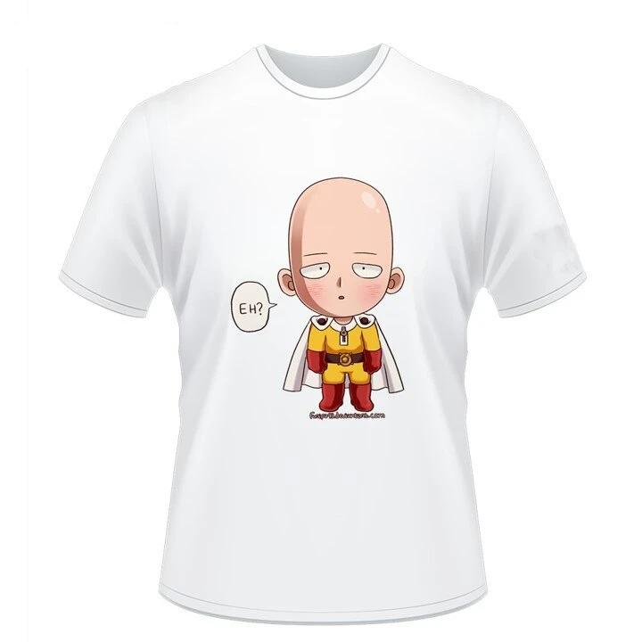 One Punch Man Saitama T-shirt With Large Front Print
