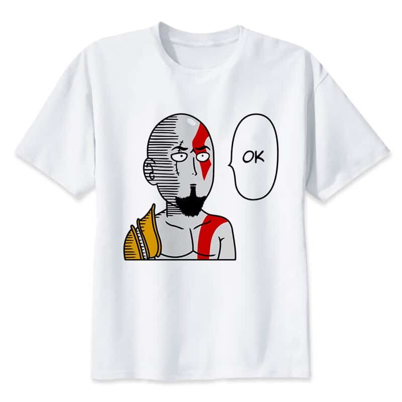 T-shirt One Punch Man Saitama Kratos