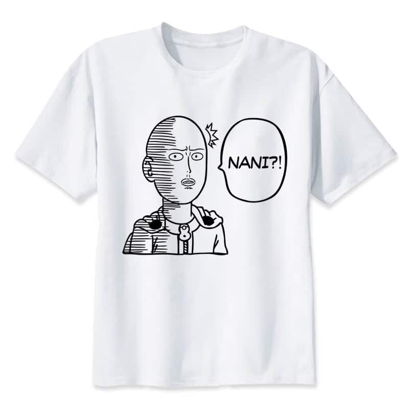 T-shirt One Punch Man Saitama Nani
