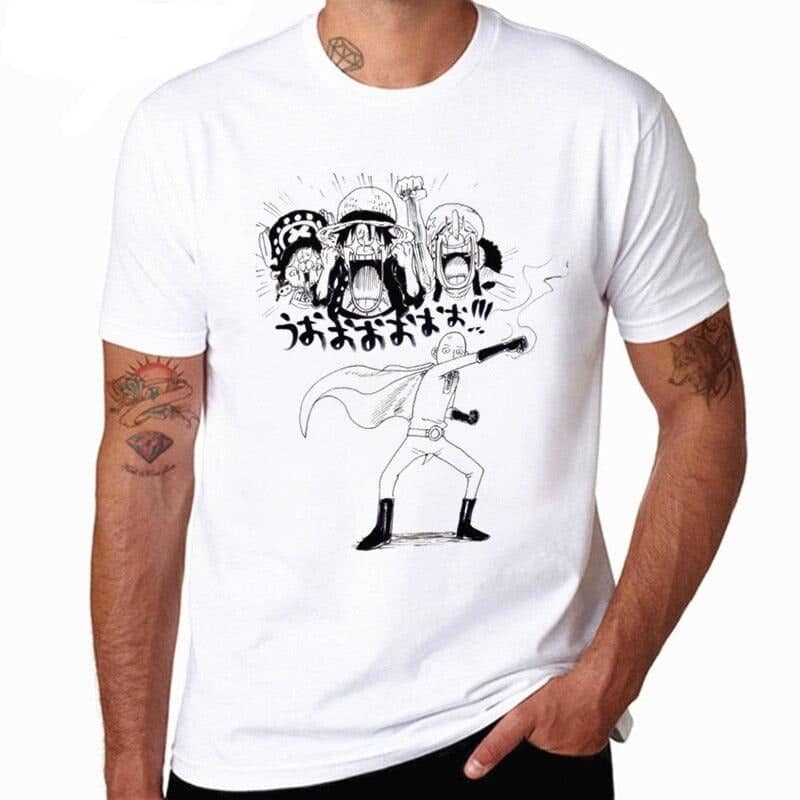 T-shirt One Punch Man Saitama One Piece