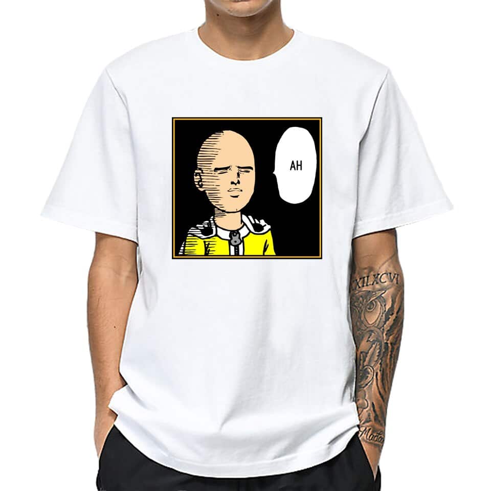 One Punch Man Saitama Face T-shirt On Sale