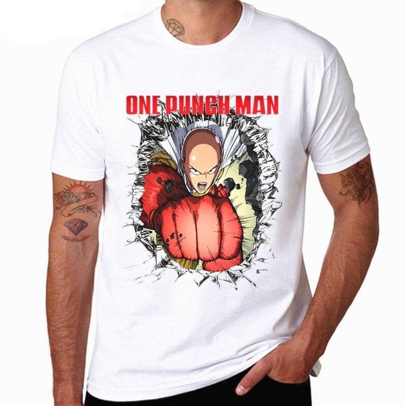 One Punch Man Saitama Super Angry T-shirt