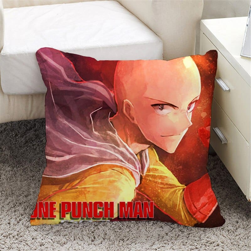 One Punch Man Saitama Bald Caped Pillowcase